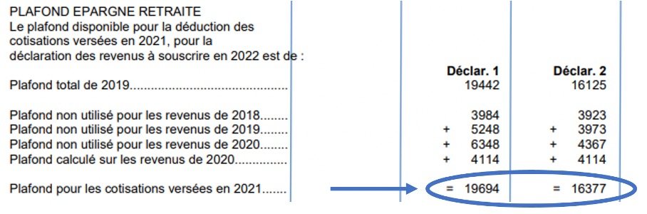 reduction impôts PER